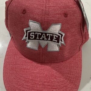 Mississippi State Hat Cap Performance  Ahead Classic Cut Buckle Pink Outback NWT